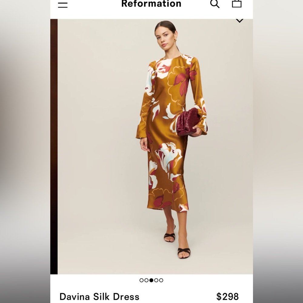 Davina Silk Dress NWT